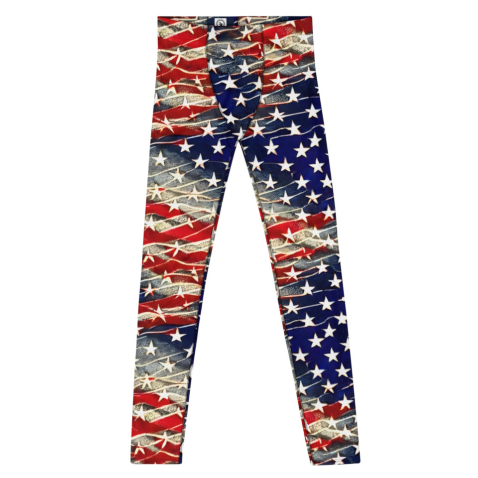 Patriotic 4th of July Men's Leggings: Show Your American Spirit!