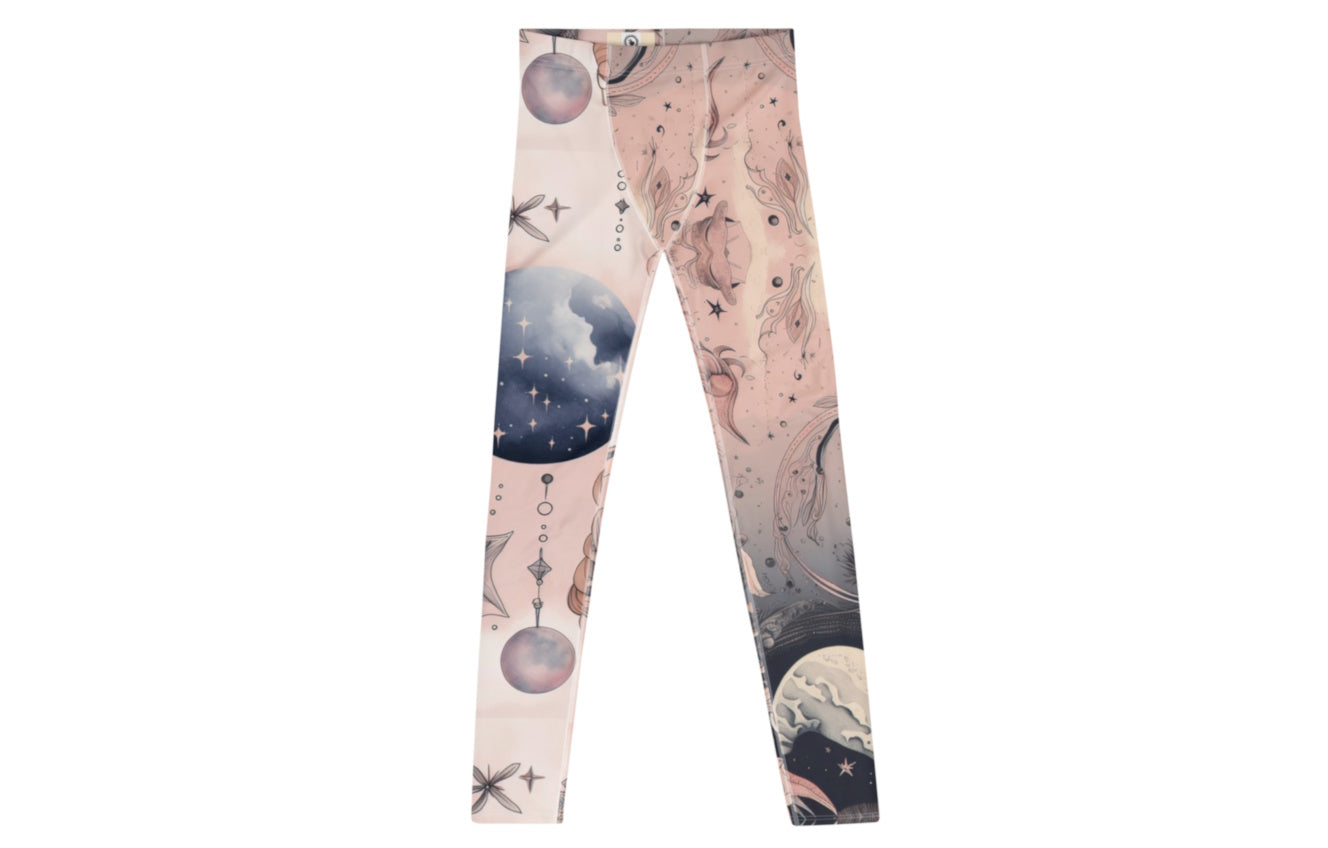 Cosmic Exploration: Space & Astrology Themed Men's Leggings
